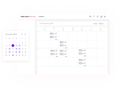 Scheduling meetings with clients have never been easier with Flash Lead Essential